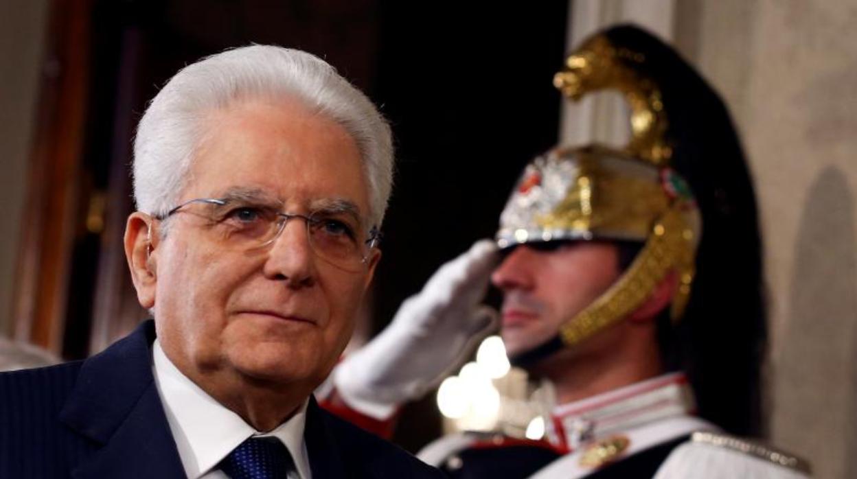 El jefe del Estado italiano, Sergio Mattarella