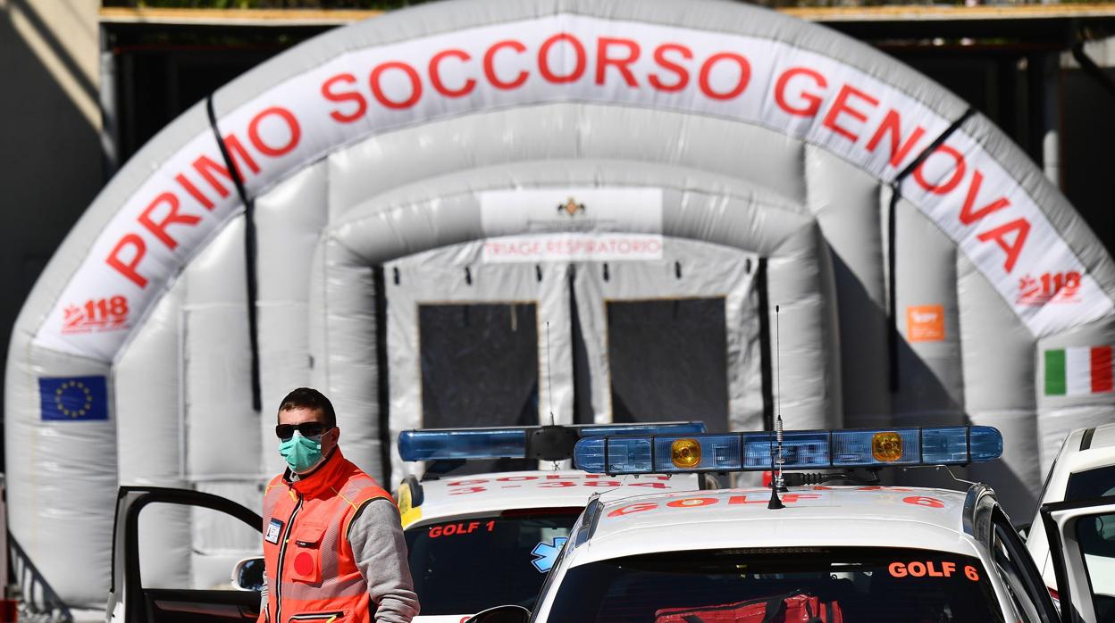 Imagen de un hospital en Génova (Italia)