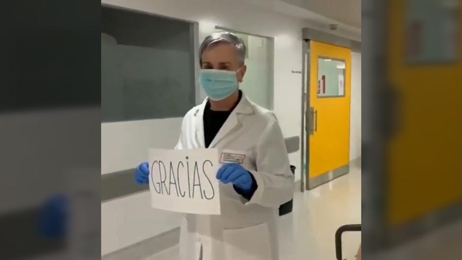 El emotivo vídeo de los sanitarios agradeciendo los aplausos de los ciudadanos