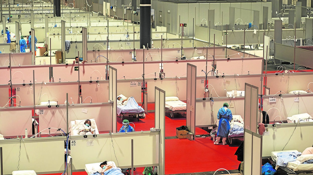 Hospital de Ifema, instalado por la crisis del coronavirus en Madrid