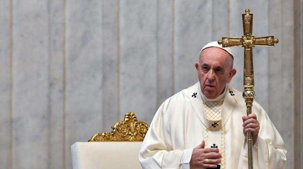 El papa Francisco, durante una misa la semana pasada