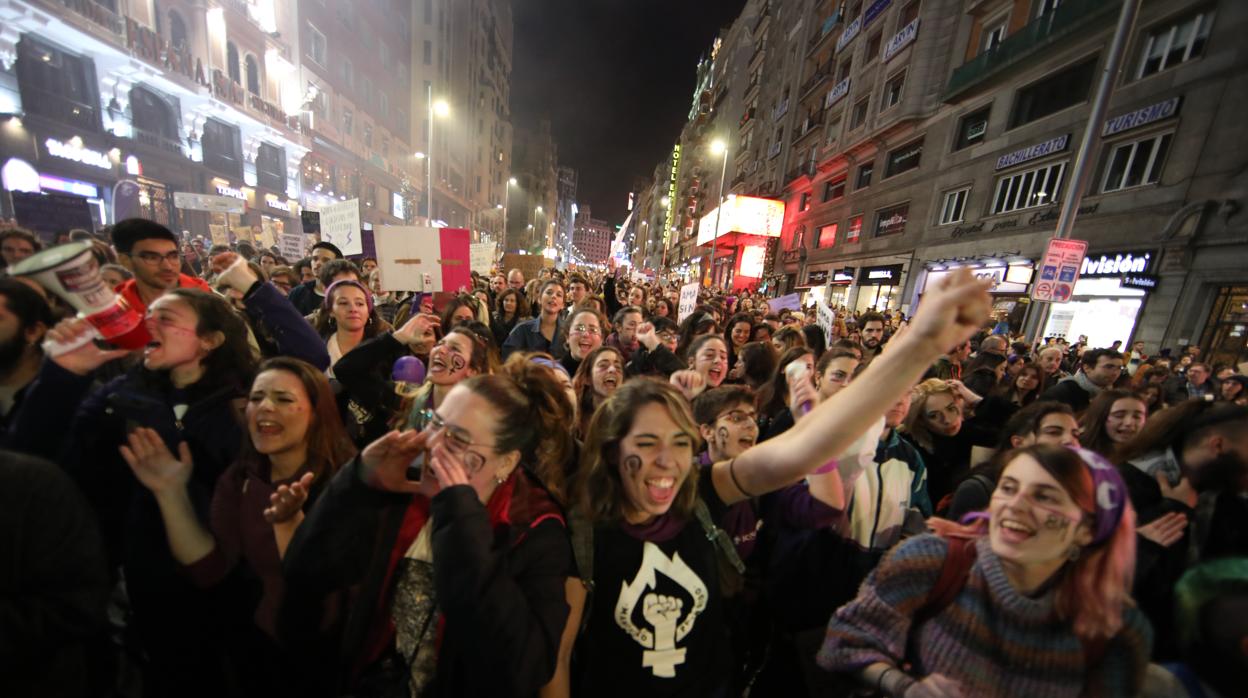 Manifestación del Día de la Mujer en Madrid