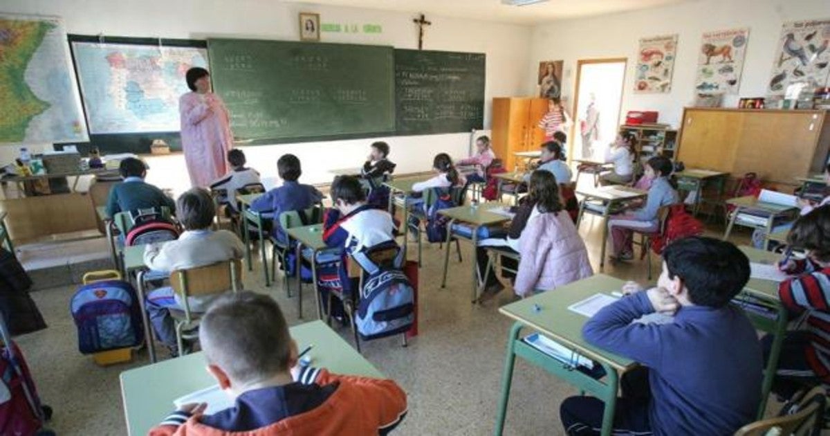 Aula de una escuela concertada