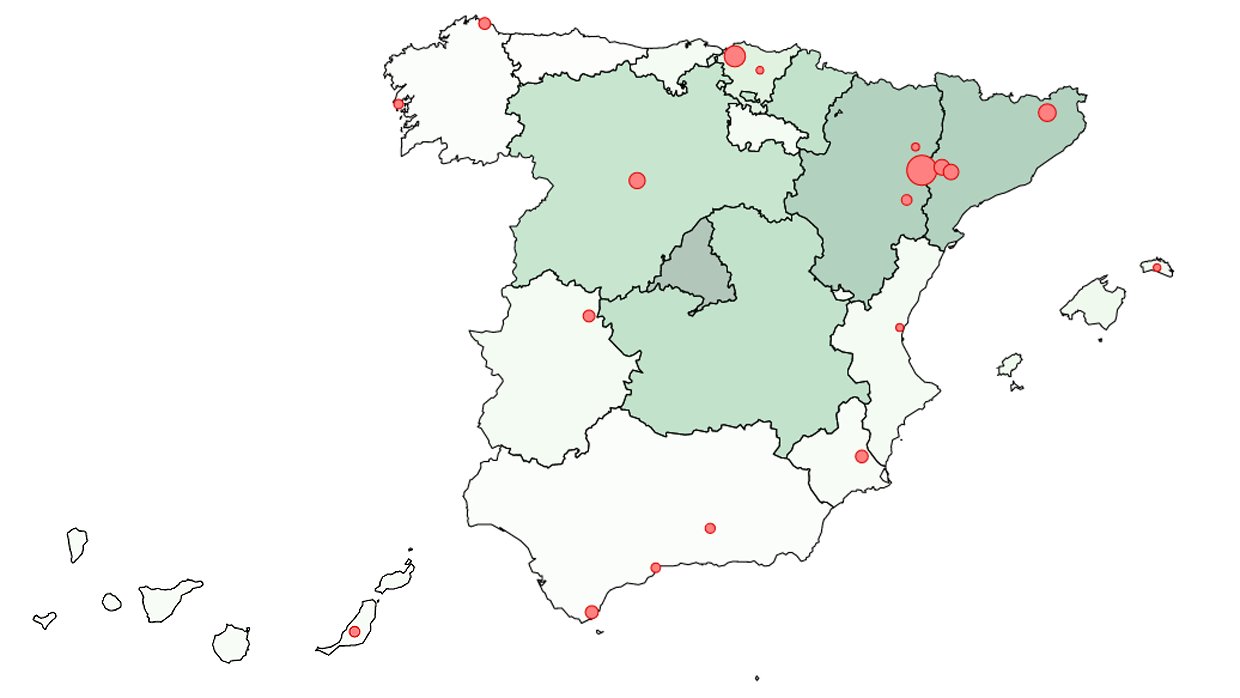 El mapa de los rebrotes de coronavirus en España: ante el temor a nuevas restricciones