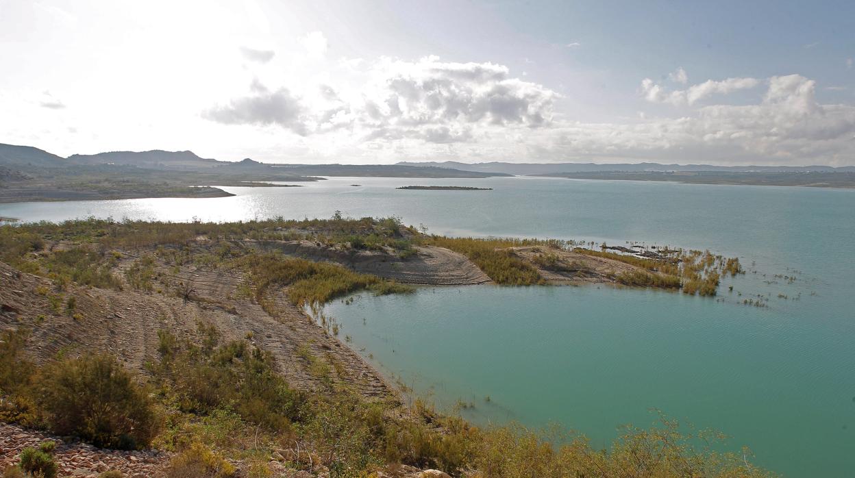 Vista del embalse de La Pedrera en octubre de 2019