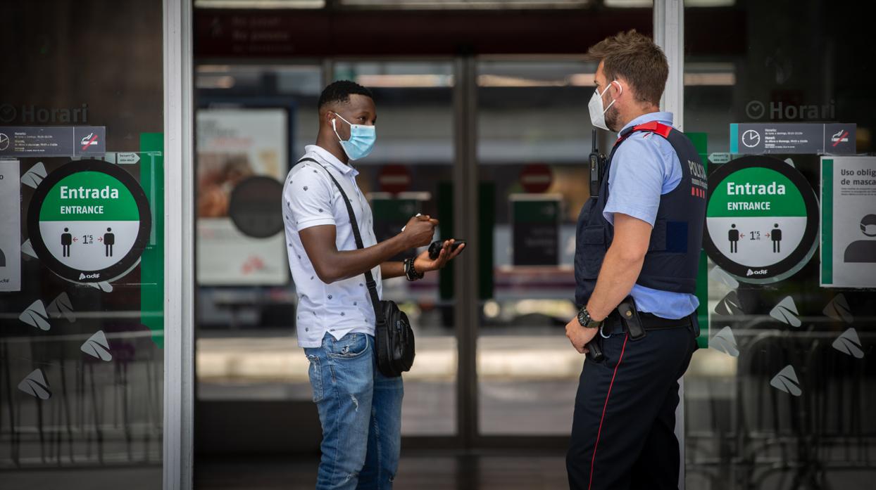 Imagen de Lérida en una estación de tren