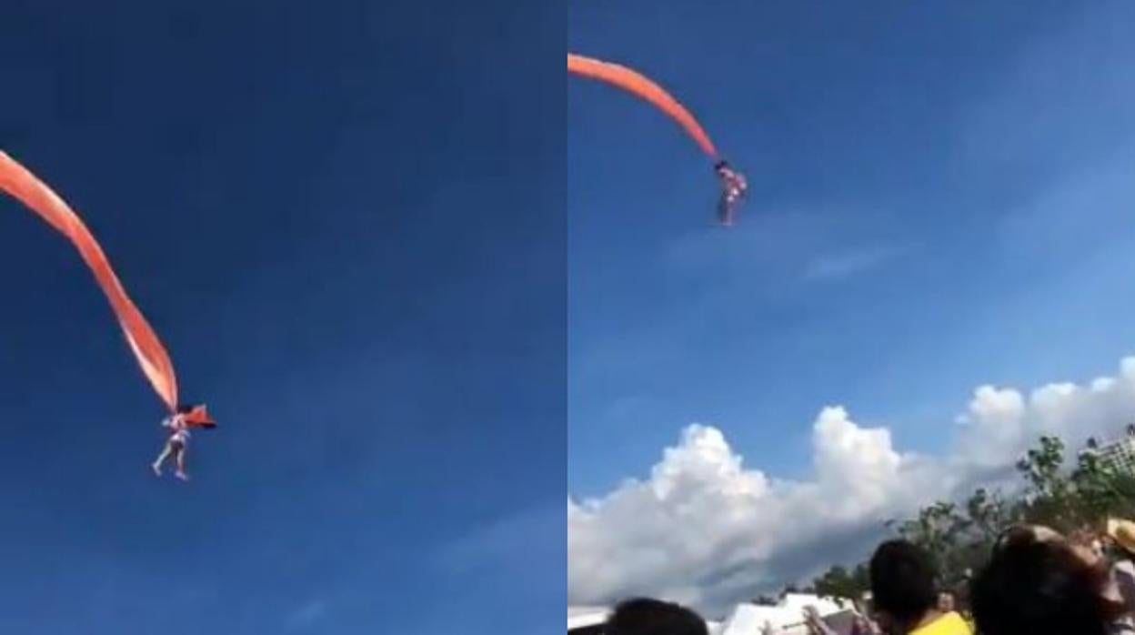 El impactante vídeo de una niña zarandeada por los aires mientras hacía volar su cometa