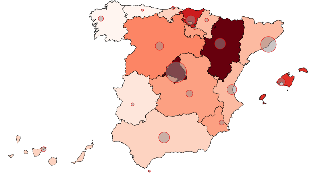 El 20% de las camas de UCI de hospitales públicos de España están ya ocupadas por enfermos de coronavirus