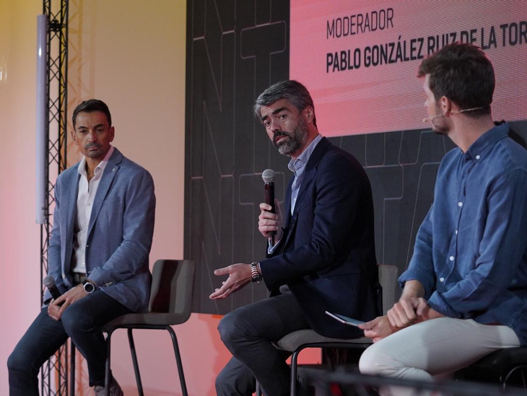 Luis Enríquez, CEO de Vocento, durante su participación en el encuentro FORUM para hablar sobre el papel de la comunicación en la transformación de la sociedad española