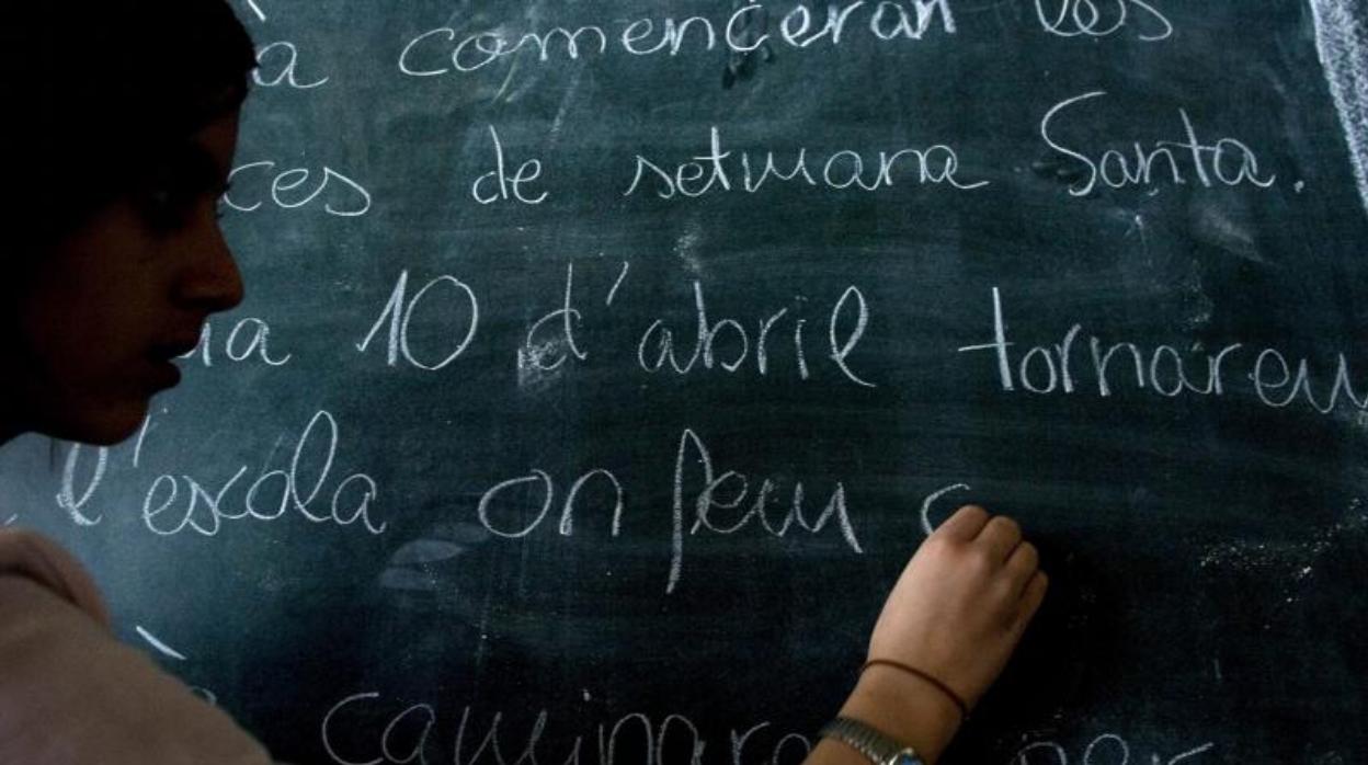 Una clase en catalán