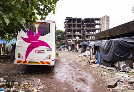 Uno de los barrios a los que acude Smiling Bus