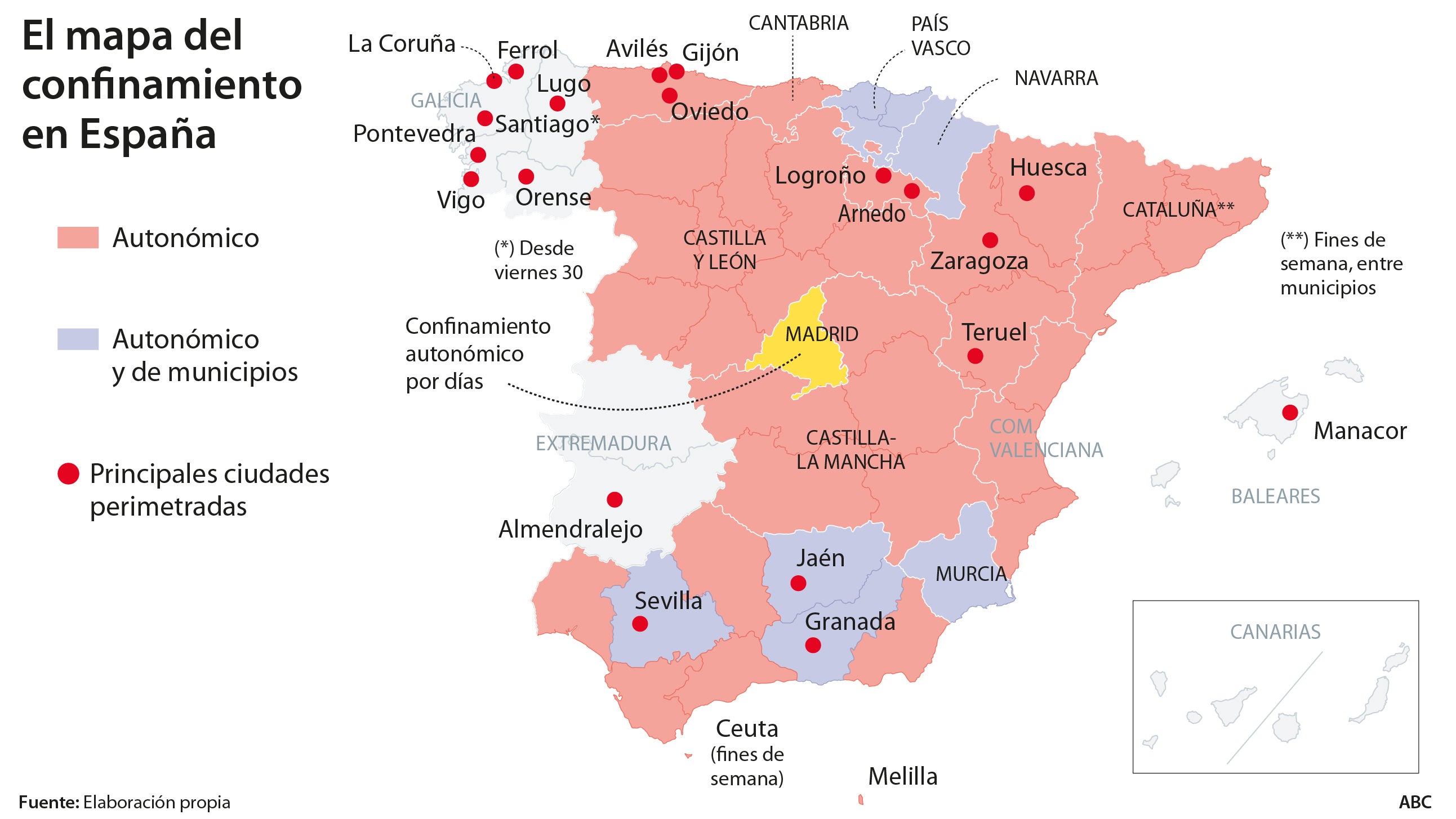 Madrid, una isla de «flexibilidad» entre el confinamiento general