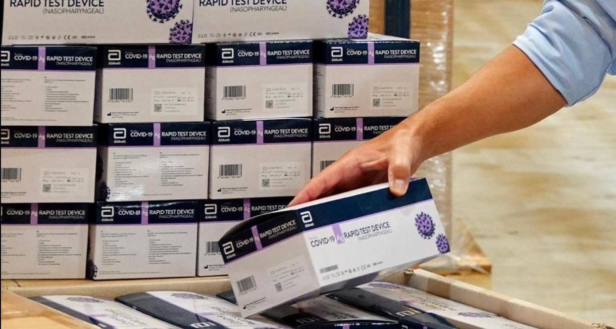 Cajas de pruebas rápidas para la detección del Covid-19