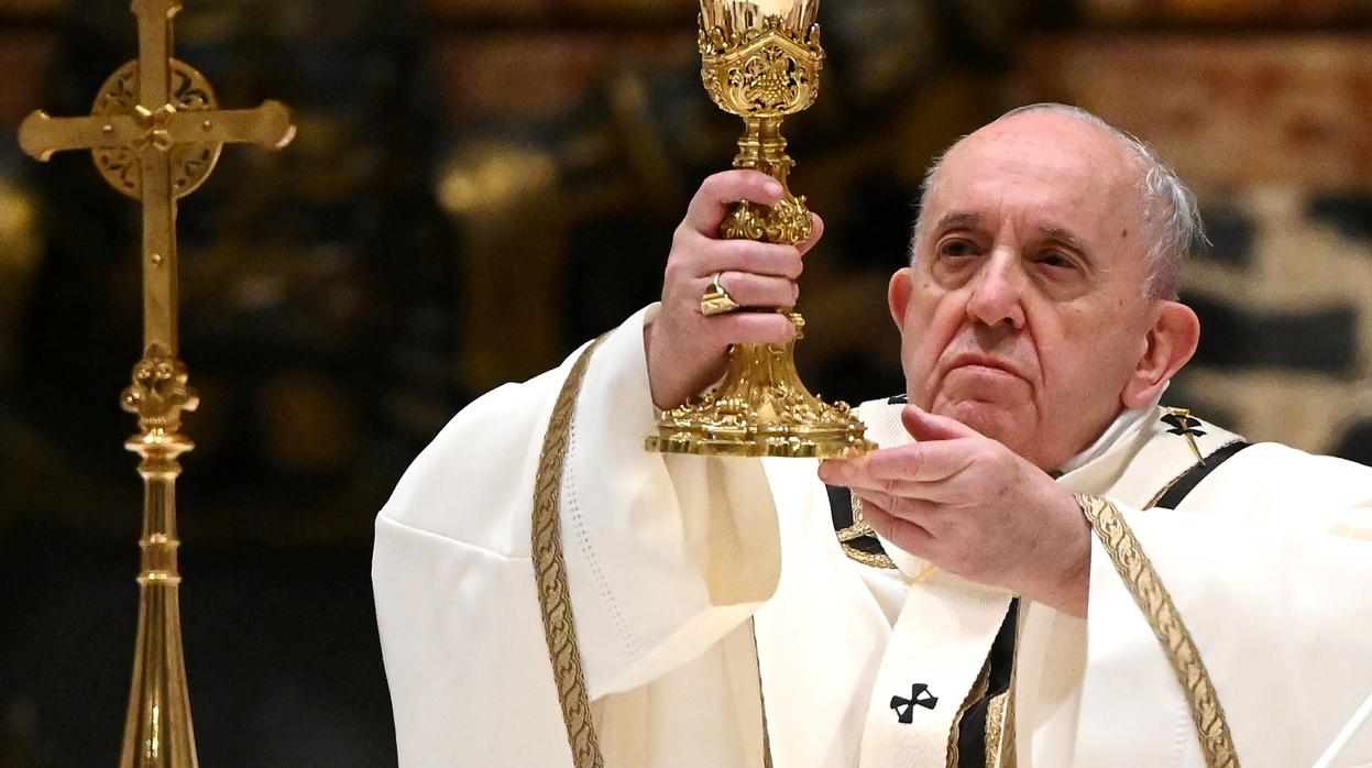 El Papa Francisco, durante la misa de Nochebuena