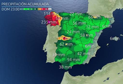 La borrasca Gaetan traerá viento y lluvia a partir del miércoles