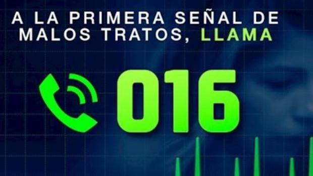 El teléfono 016 contra la violencia de género recibió el año pasado 10.240 llamadas más que en 2019