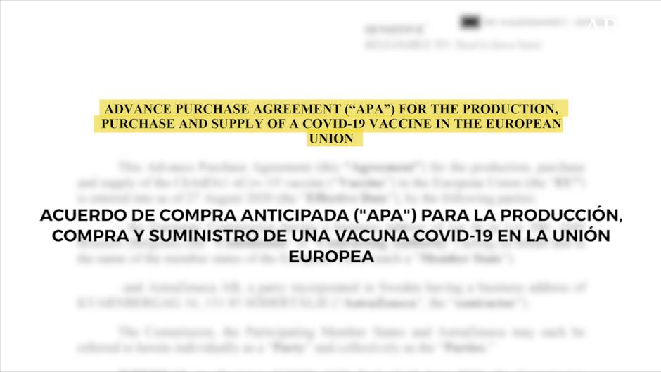 La Comisión Europea publica el contrato para la compra de vacunas firmado con AstraZeneca