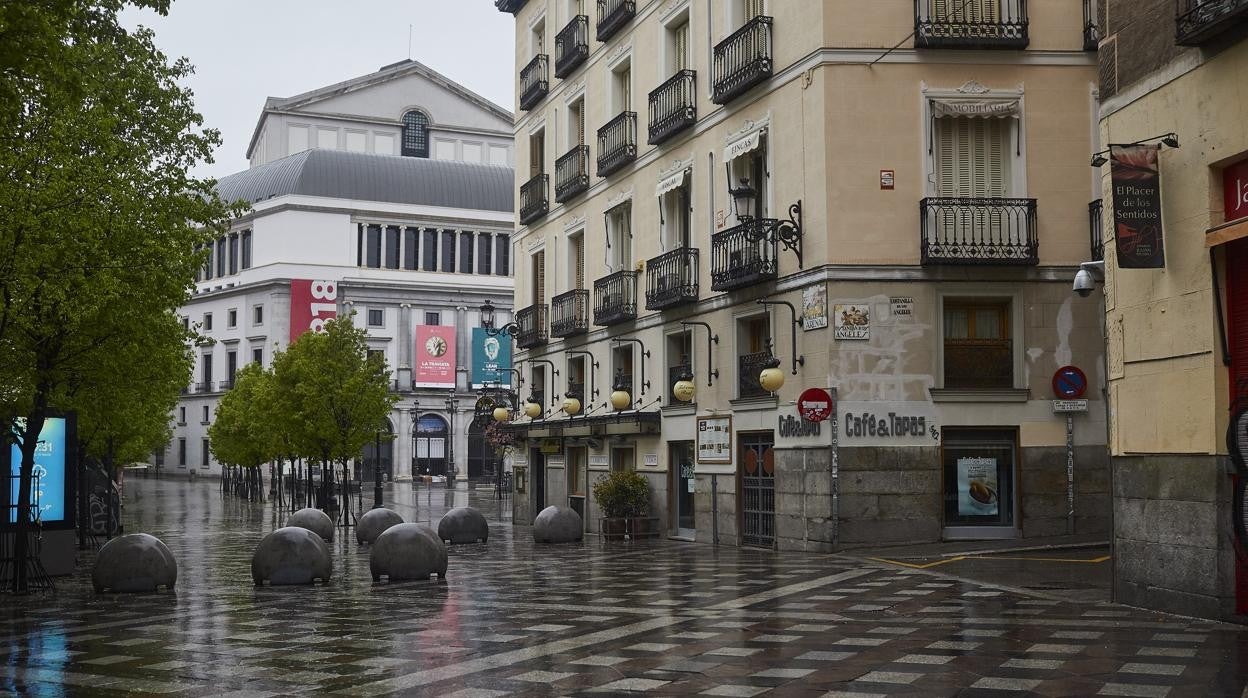 El centro de Madrid durante el confinamiento