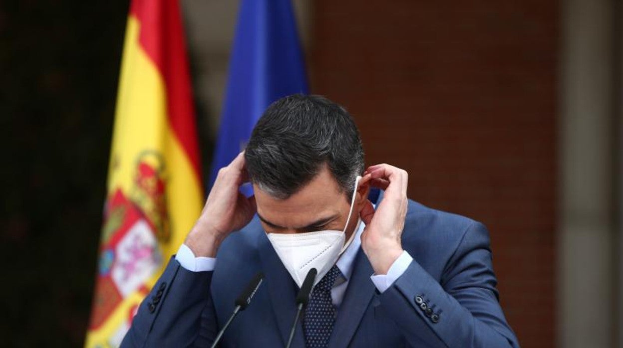 Pedro Sánchez este pasado viernes en Moncloa