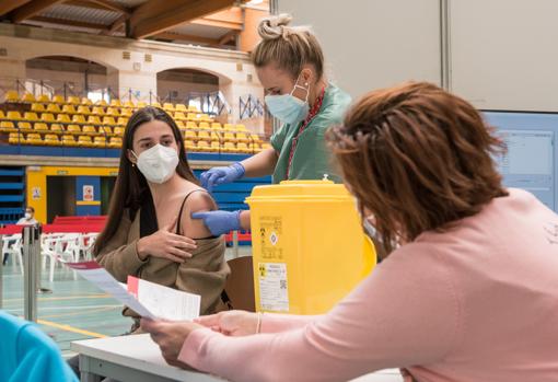 La vacunación masiva ayer en Palma de Mallorca