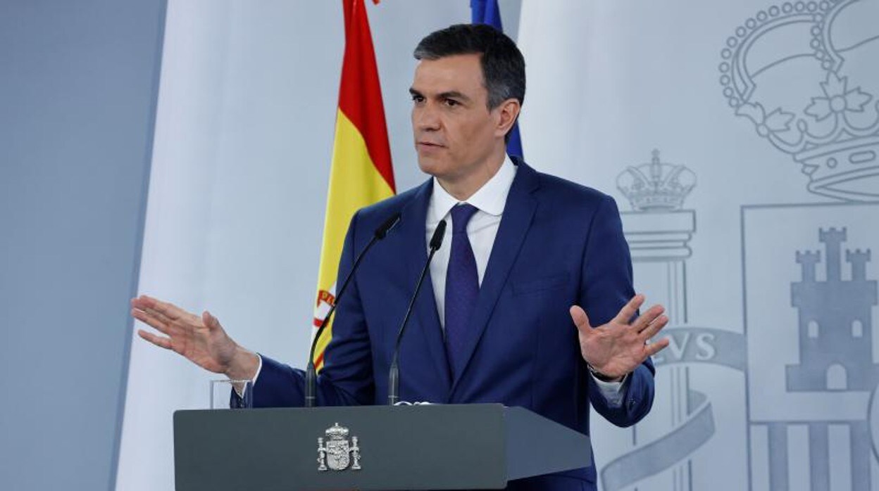 Pedro Sánchez este martes tras el Consejo de Ministros