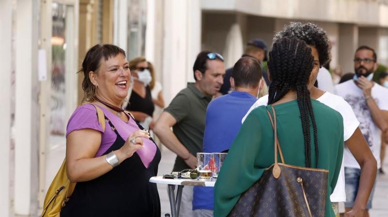 Una terraza de un bar de Córdoba en agosto de 2020