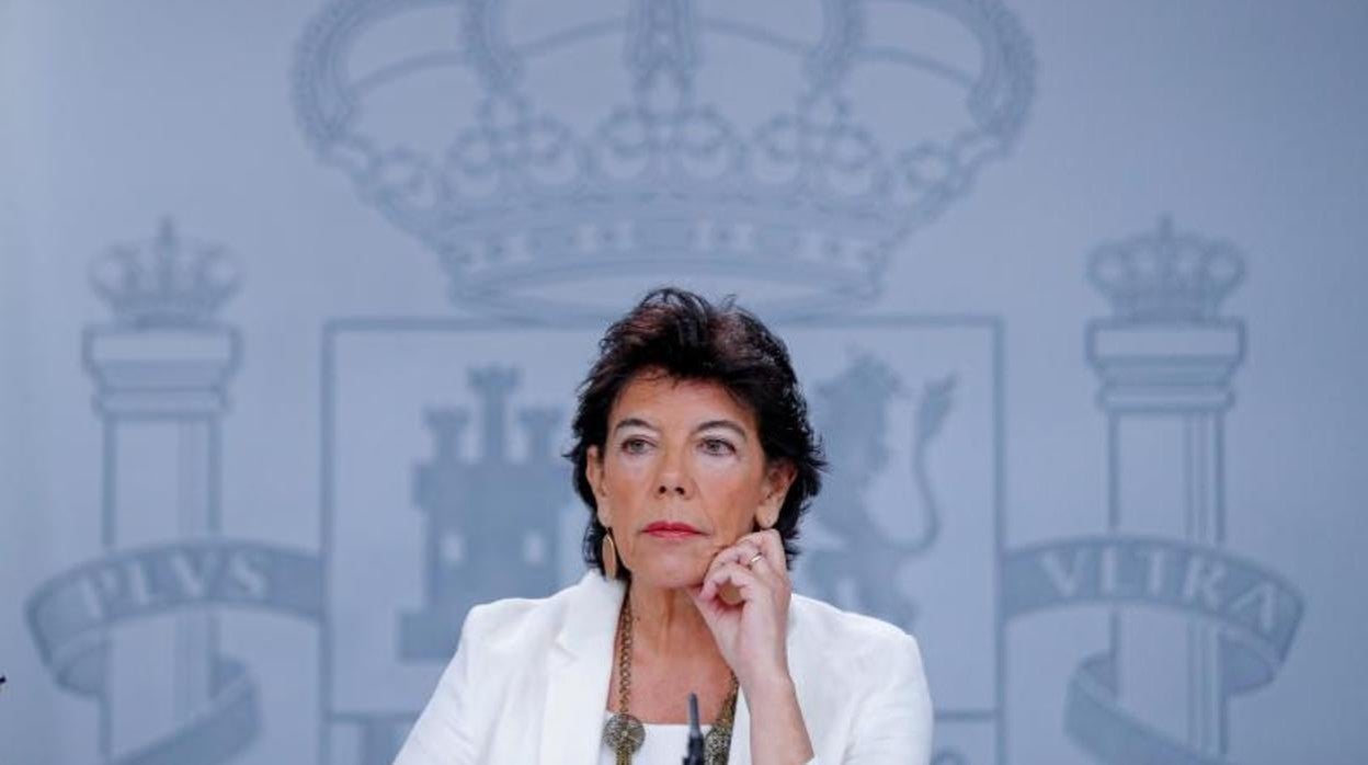 La ministra de Educación, Isabel Celaá