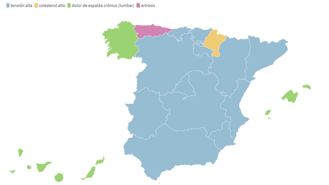 Enfermedades crónicas: dime en qué comunidad vives y te diré cuál es la más común