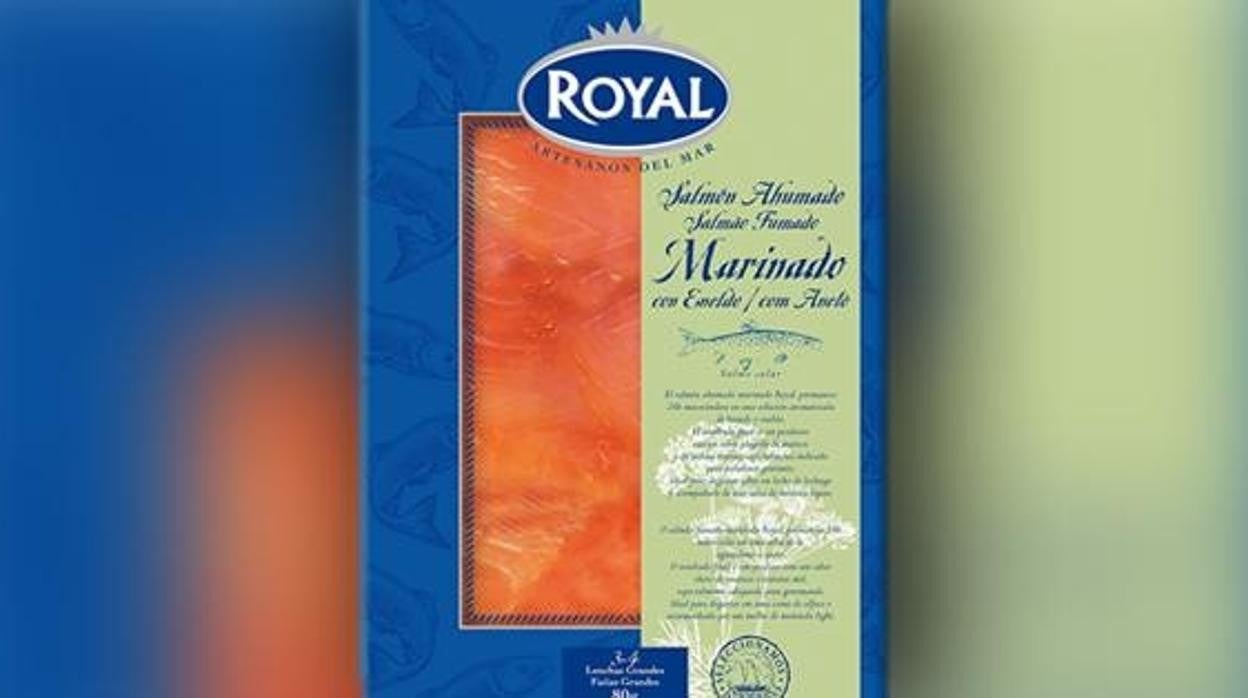 Salmón marinado ahumado de la marca 'Royal''