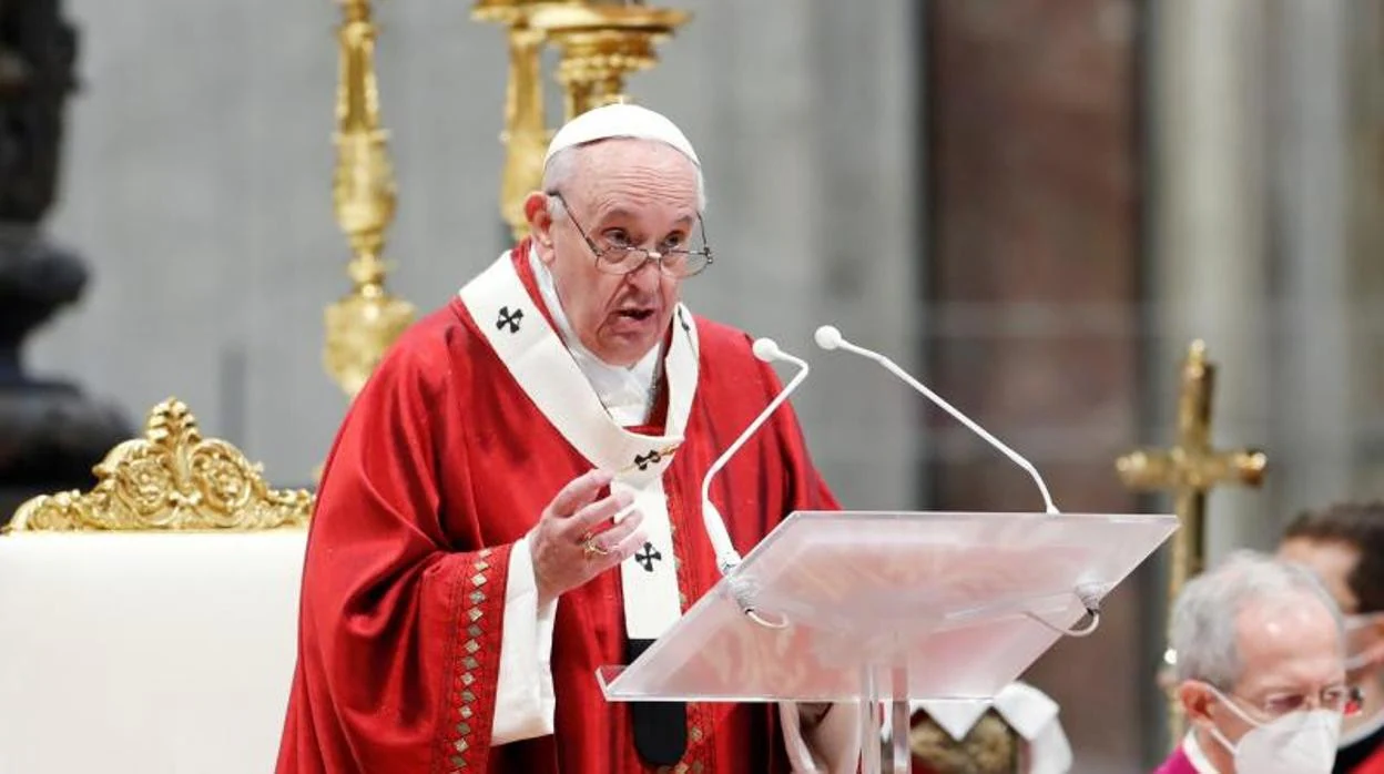 El Papa Francisco durante la misa