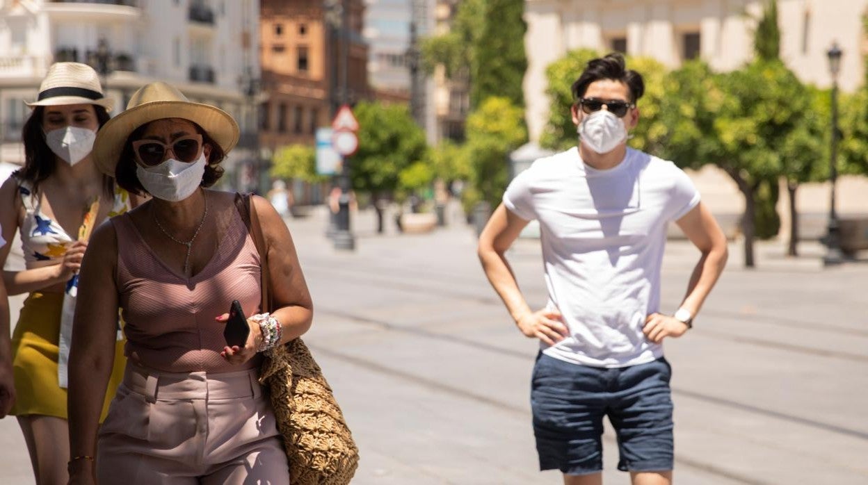 Turistas en Sevilla