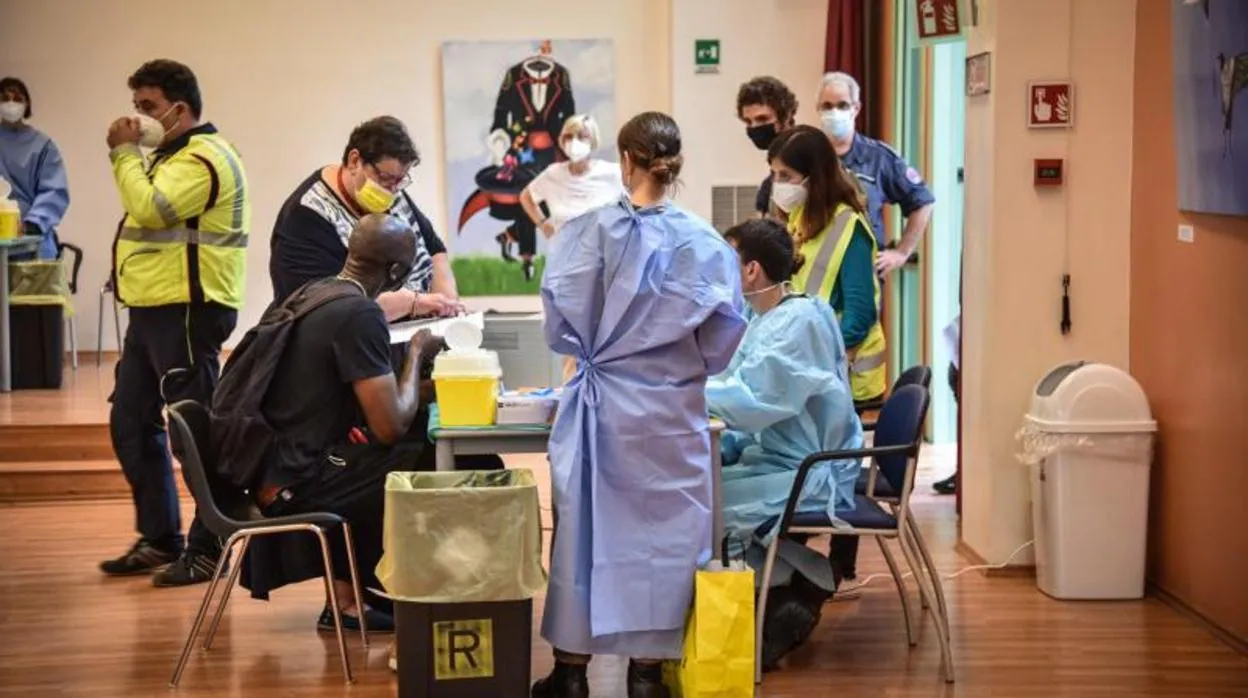 Vacunación en Milán