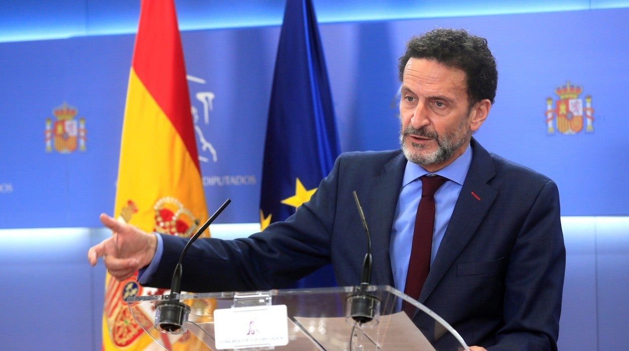 El portavoz de Ciudadanos, Edmundo Bal, en la sala de prensa del Congreso