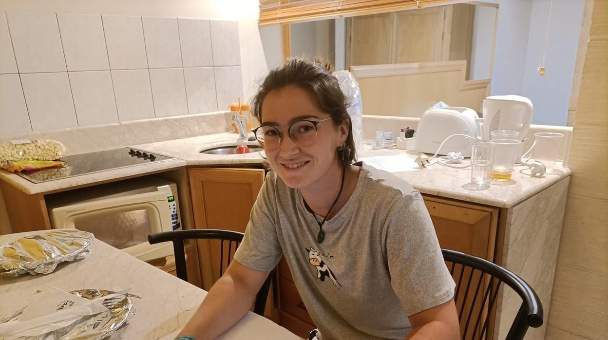Alba Lizano, una de las estudiantes confinadas en Malta