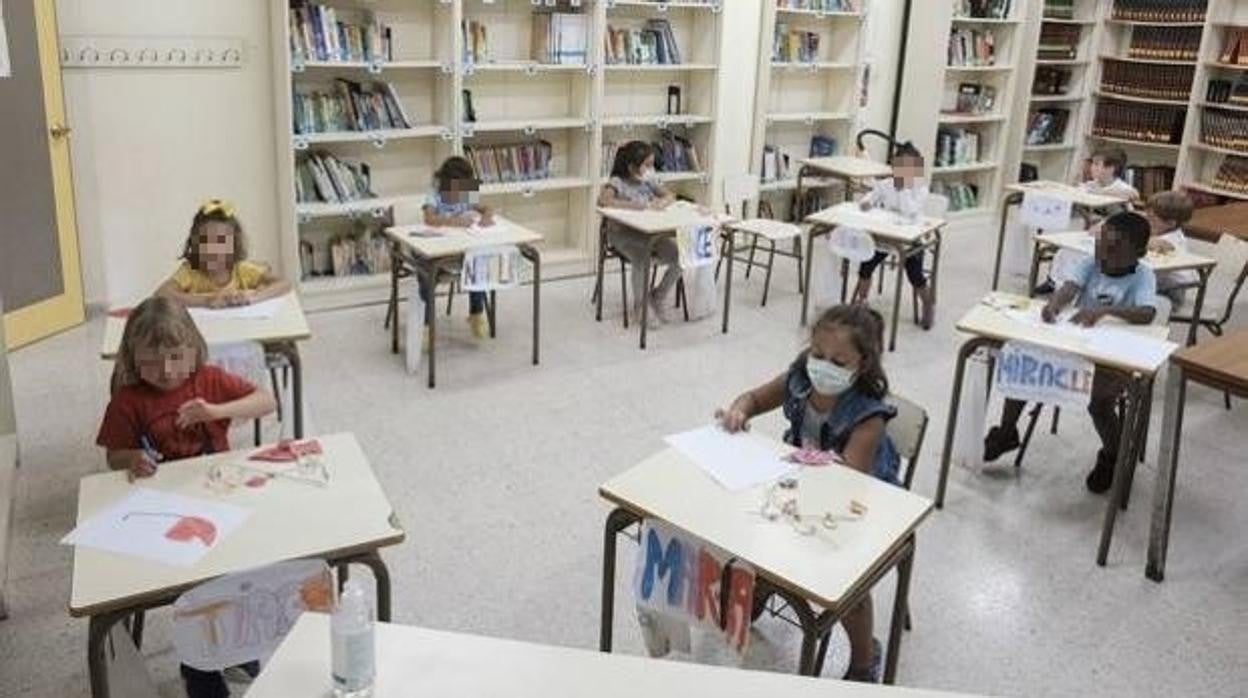 Imagen del interior de una clase