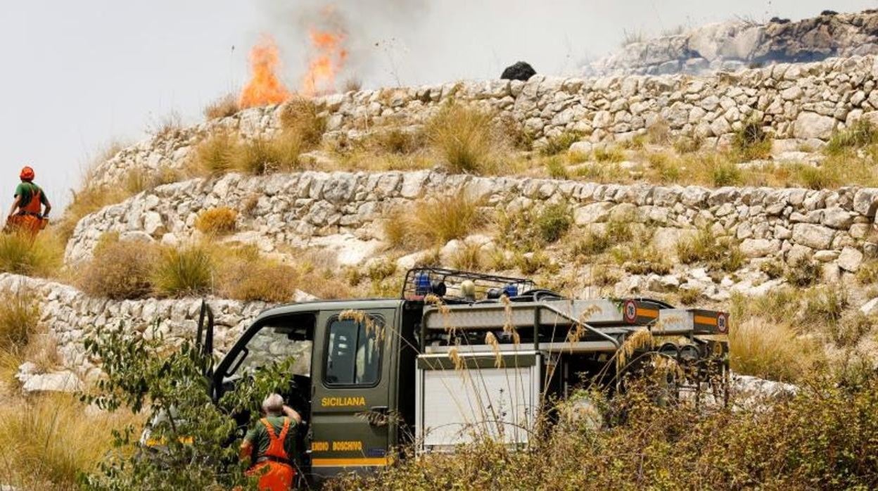 Incendios en Sicilia