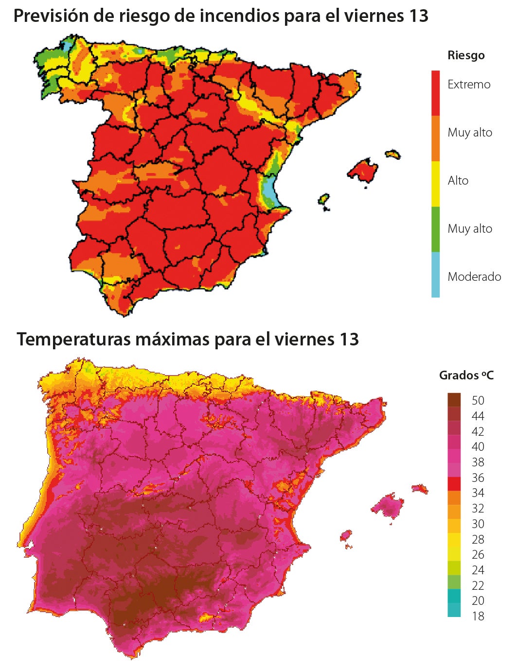 El calor dispara el riesgo de incendios a niveles máximos en 30 años en España