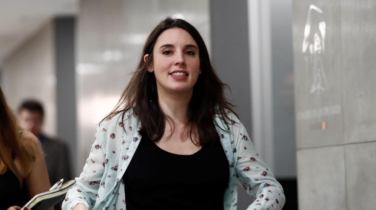 La ministra de Igualdad, Irene Montero, en una imagen de archivo en el Congreso de los Diputados