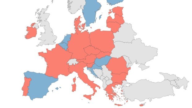 Los países de la UE con mayores o menores restricciones por coronavirus