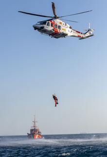 Rescate en el litoral de Cartagena (Murcia)