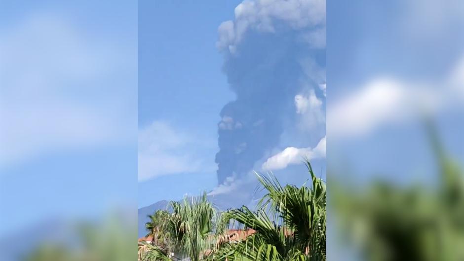 Vea en vídeo la erupción del volcán Etna