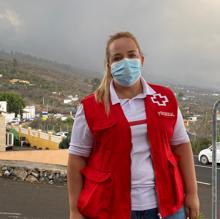 Laura Marrero, en el cuartel de El Fuerte, en Breña Baja