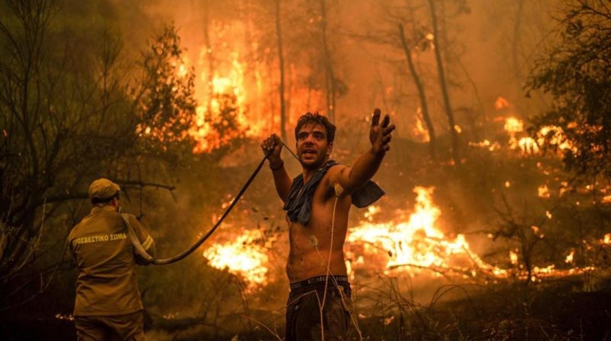 Incendios de este verano en la isla griega de Evia