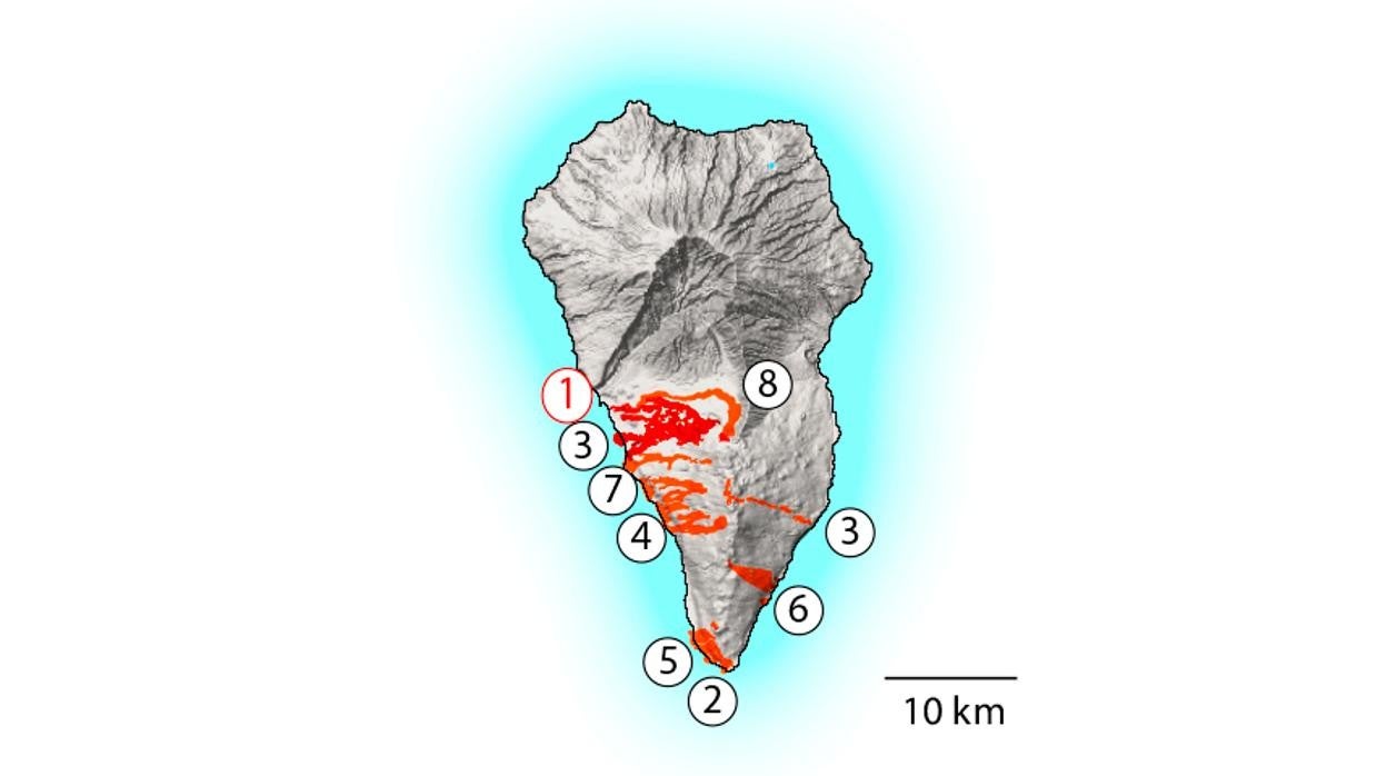 Erupciones históricas de Canarias