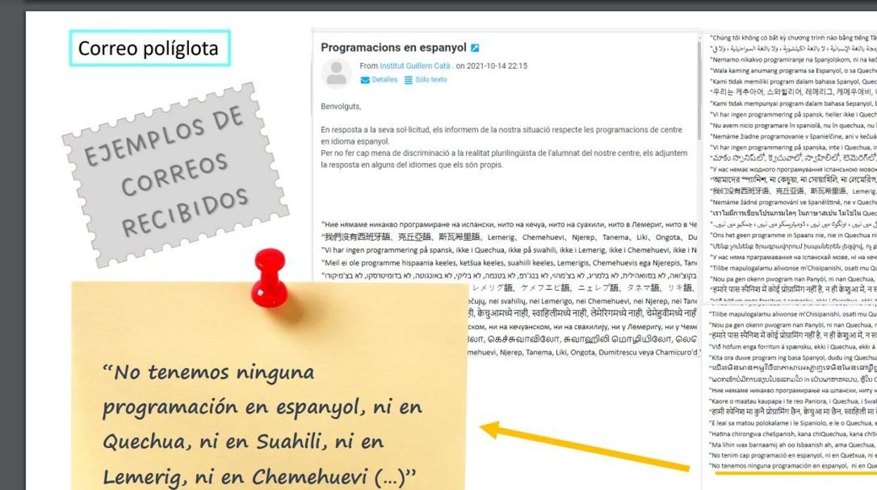 Los ataques a Hablamos Español: «¡Idos a cagar! Ya hemos hablado bastantes años en castellano»