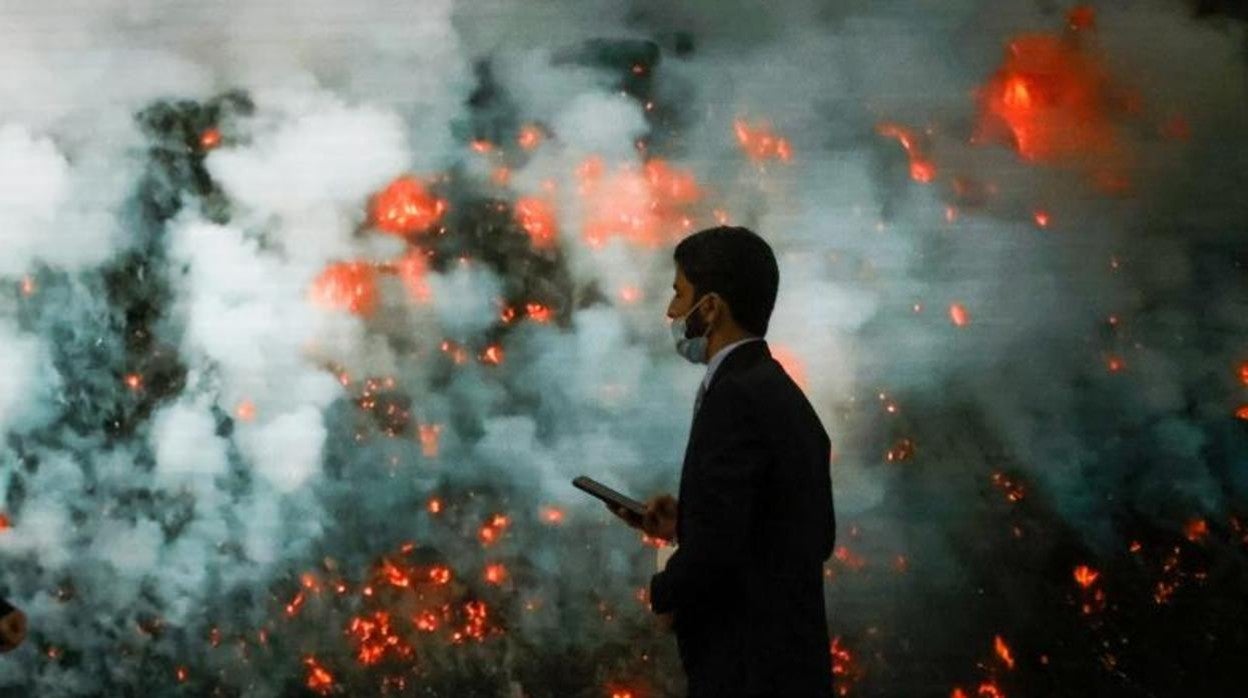 Un delegado en la COP26