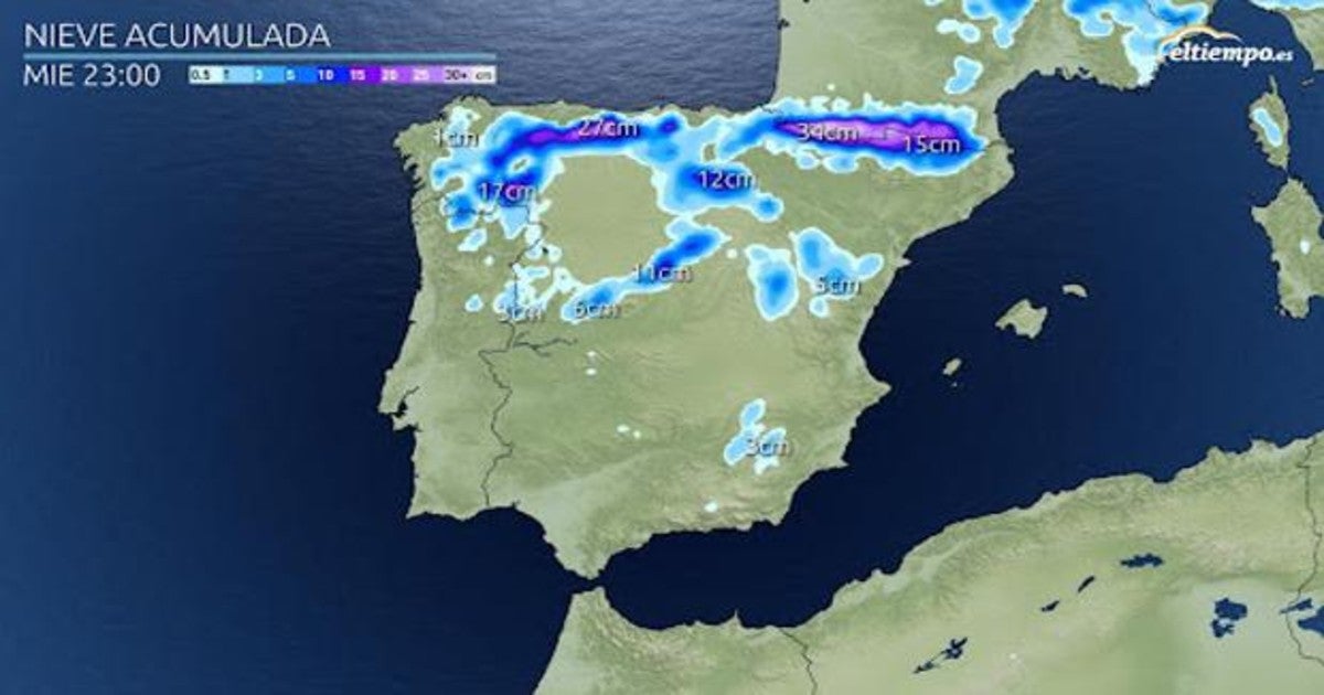 Una masa de aire polar llegará a España antes que los Reyes Magos