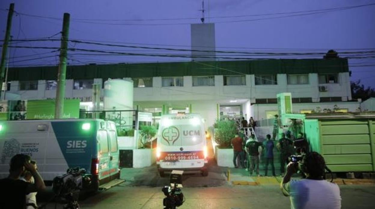 Hospital San Bernardino de Hurlingham, provincia de Buenos Aires donde se encuentran hospitalizadas 56 personas