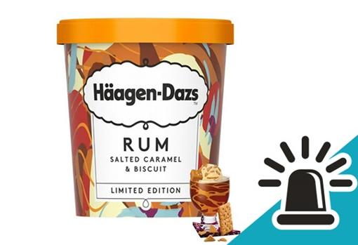 Helado Rum Salted Caramel & Biscuit de la marca Häagen-Dazs