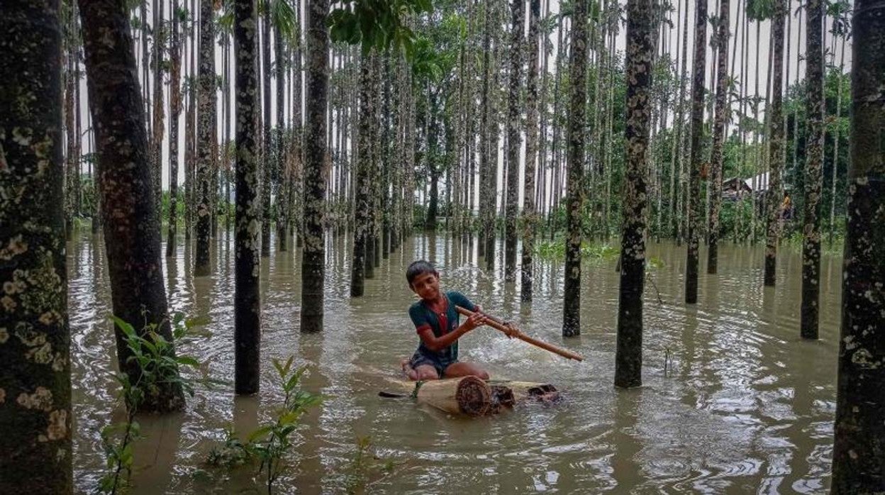 Inundaciones monzónicas en el sureste de Bangladesh en 2021